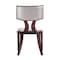 Manhattan Comfort Pulitzer Dining Chair (Set of Two) in Silver and Walnut DC001-SV - alternate 2